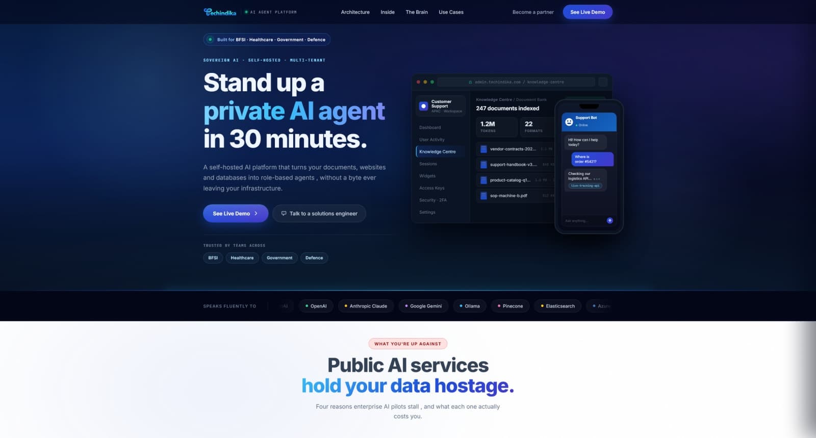 CPM India AI chatbot admin dashboard